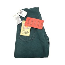 Vintage 90s Carhartt Bibs Overalls Youth Small 8 Y18 HTG Hunter Green NWT NOS