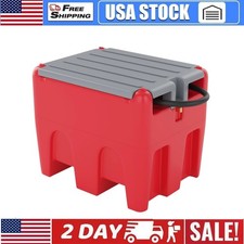 58 Gallon Portable Diesel  Gasoline Fuel Tank W/12V Electric Transfer Pump US