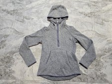 Lululemon Fleece Thank You Pullover 1/4 Zip Hoodie Heathered Lilac Womens Sz 6