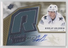 2015 SPx 2005-06 Retro Rookie Fabrics Jersey 211/399 Nikolay Goldobin Auto 1e15