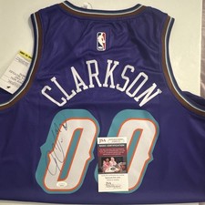 Jordan Clarkson Signed Utah Jazz NBA Basketball Jersey JSA COA
