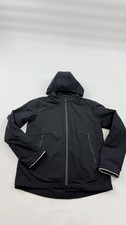 Gap Jacket Youth 12 Black Hooded Softshell Windbreaker Zip Pockets Outdoor