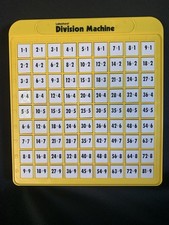 Lakeshore Math Division Machine Push Button Home School Teaching Yellow