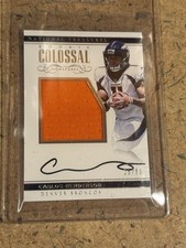 CARLOS HENDERSON 2017 National Treasures RC Rookie Colossal Signatures Auto /99