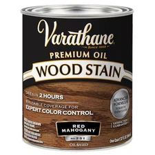 Varathane 211724H Premium Wood Stain, Oil Based, Red Mahogany, 1 Quart