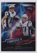2018 Panini Playoff Thunder and Lightning Chris Hogan Rob Gronkowski #12 0it8