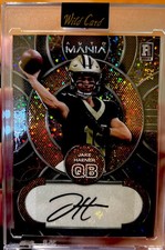 2023 Wild Card Auto Mania Pro-Look - Jake Haener Gold Sparkle Rookie! 2/2 . rookie card picture