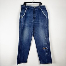 Vintage Platinum Fubu Men's Fat Albert Denim Jeans Size W38 L34 Blue