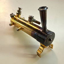 Vintage Miniature Brass Live Steam Boiler Han...