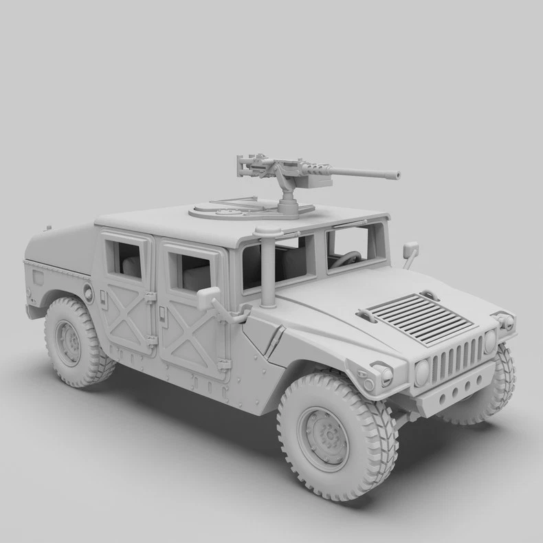 3D Printed 1/72 United States  Hummer H1 wheeled vehicle Unpainted - Image 2 of 4