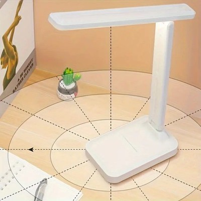 LED Klapp Schreibtischlampe USB Wiederaufladbar Touch Dimmbar Leselampe für Schüler