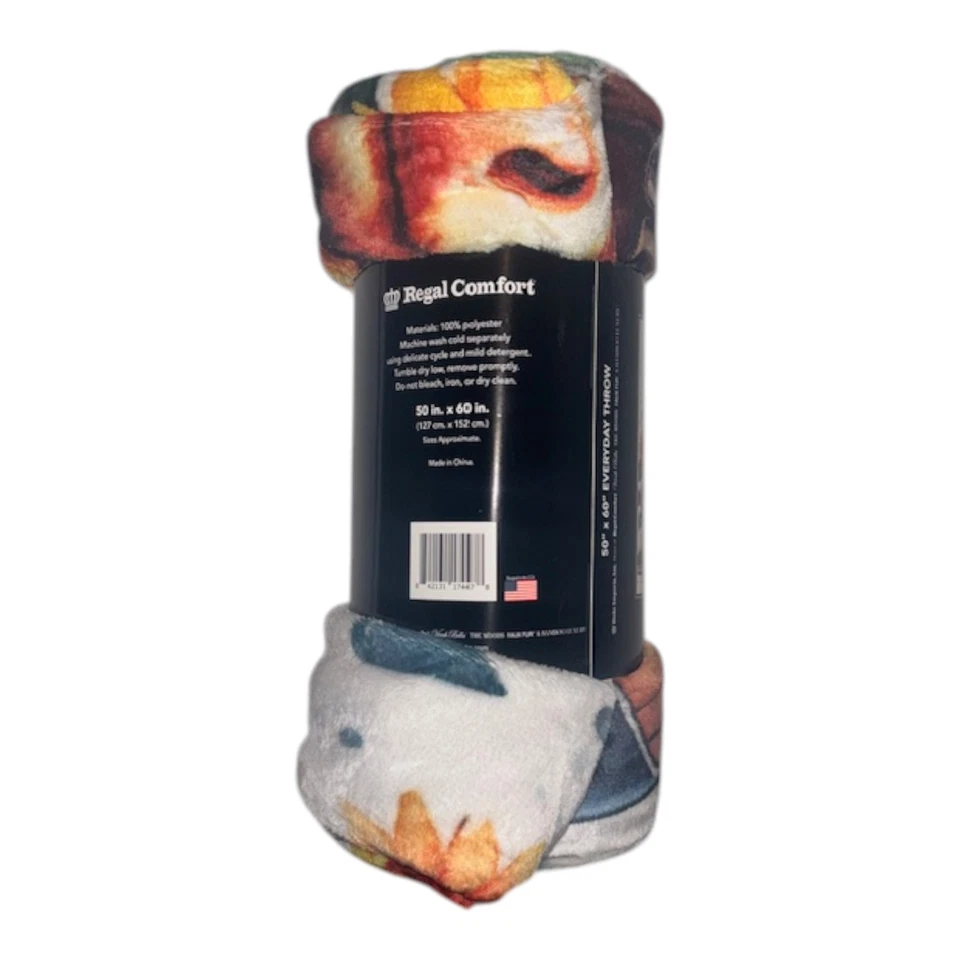 Manta de lana de becerro Regal Comfort Hello Sunshine Highland regalo de vaca 50x60 Foto 3 de 4