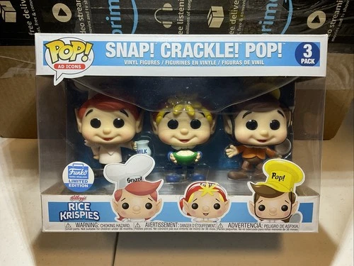 Funko Pop! Ad Icons 3 Pack Rice Krispies Snap! Crackle! Pop! Shop Exclusive