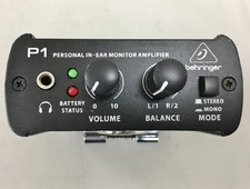 Behringer P1 Personal In-ear Monitor Amplifier Confirmed Operation Free Shipping