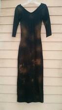 RARE REFORMATION BLEACH SPLATTER BODYCON MAXI DRESS XS