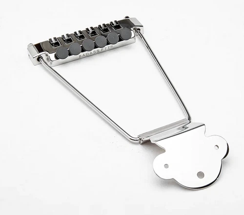 Leo Quan Badass Nickel FTT Trapeze Tailpiece for Archtop Guitar TP-3340-001