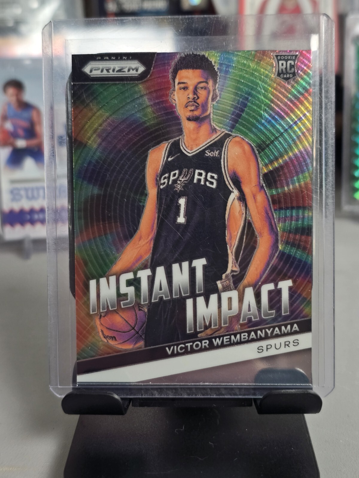 2023-24 Panini Prizm - Instant Impact Silver Prizm #3 Victor Wembanyama (RC)