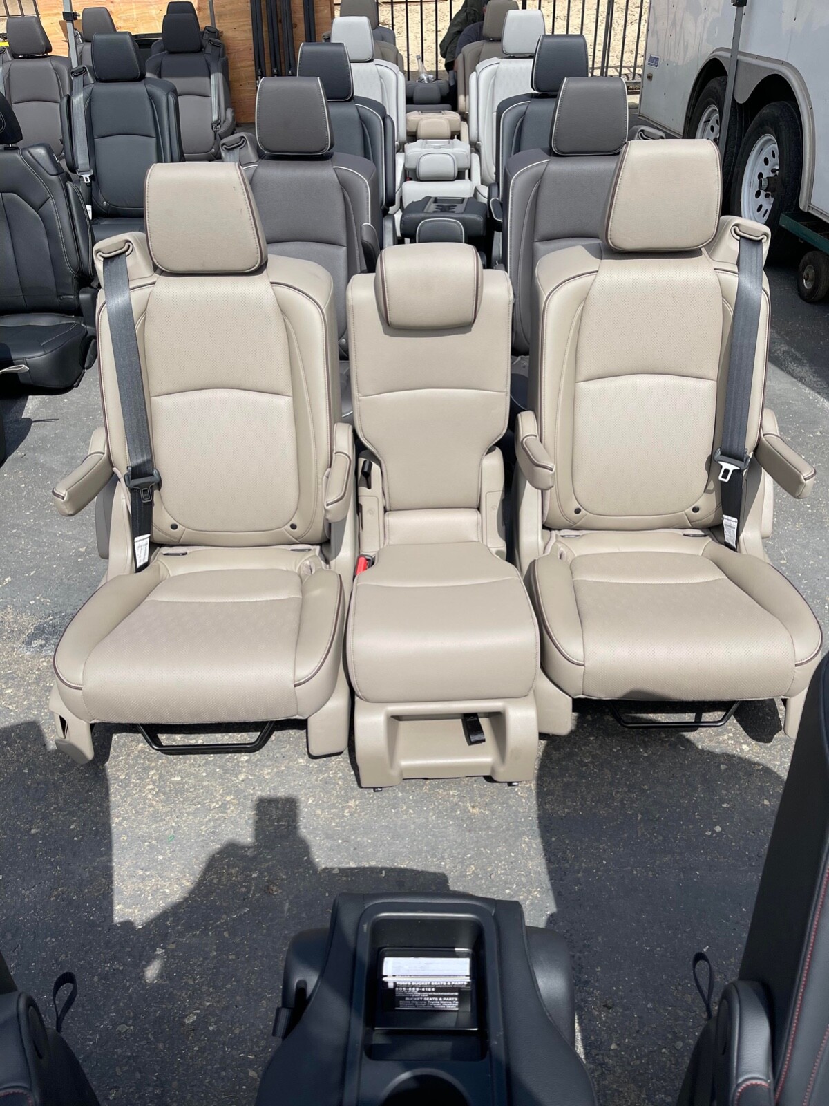 Honda Odyssey EXL Seats 20212023 2nd Row Beige Leather Sprinter