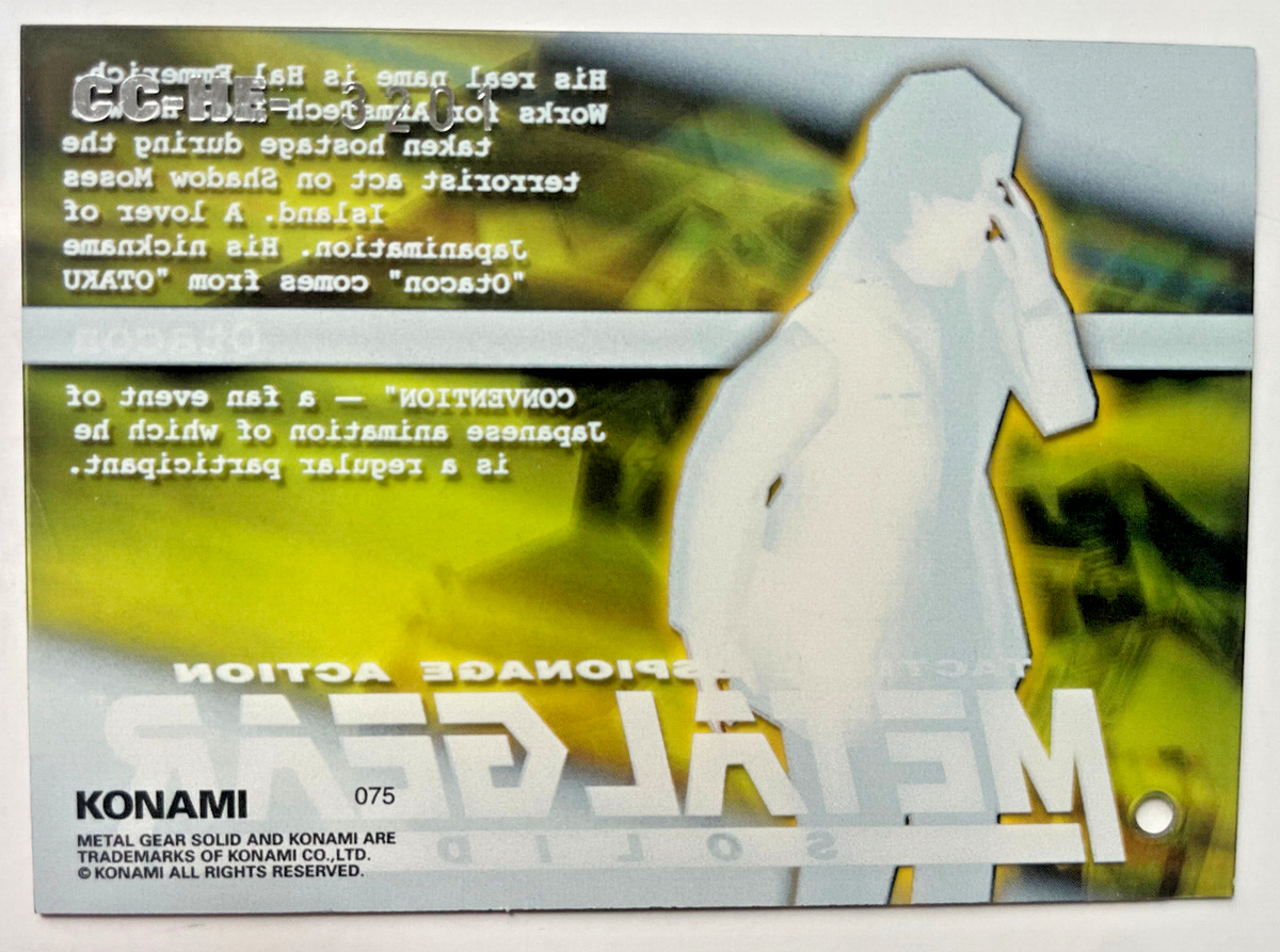 Metal Gear Solid #75 - Otacon Konami Tradind Card 1998 CC-HE-3201