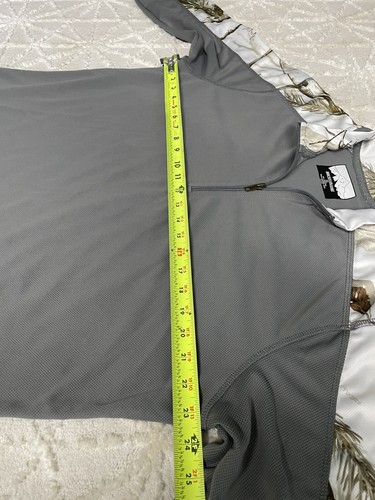 Mountainaire RealTree XL Long Sleeve Shirt 1/4 Zip Camo - Picture 8 of 9