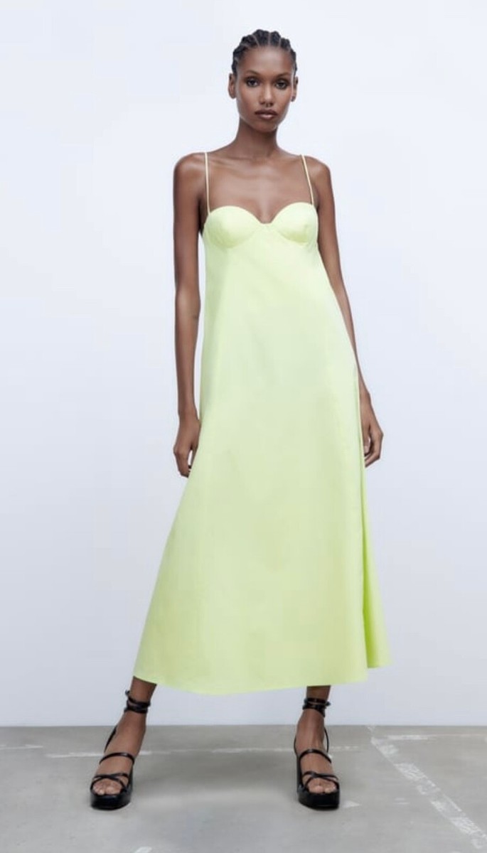 lime green maxi dress zara Comfiest Summer Dress from Zara in Green