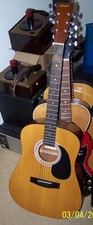 1990 Aria Pro Ii Pw100 Full Size Acoustic Guitar