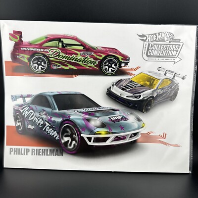 2022 Hot Wheels PHILIP RIEHLMAN Convention E SHEET Poster E-Sheet NISSAN SILVA +