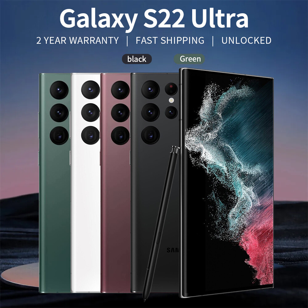 NEW UNLOCKED Samsung Galaxy S22 Ultra 5G SM-S908U 256GB 128GB US
