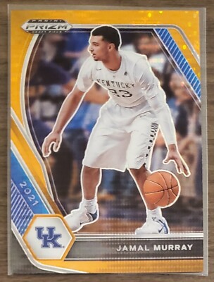 2021-22 Panini Prizm Draft Picks Jamal Murray #77 Orange Pulsar #'d /49