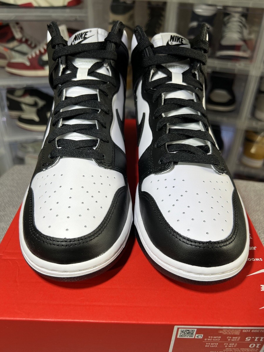 Size 10 - Nike Dunk High Black White 2021 195238789664| eBay