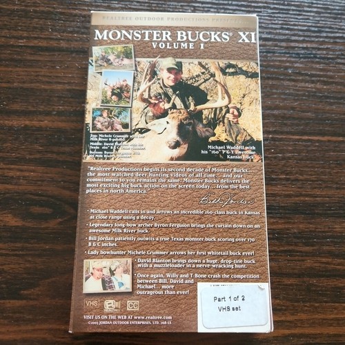 Realtree Monster Bucks XI Volume 1 The Legacy Continues VHS Hunting BUY 2 GET 1! - Picture 2 of 4