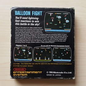 NES Balloon Fight in OVP PAL B Spiel Boxed (OVP besch&auml;digt)
