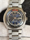 Vintage Seiko Automatic Bell-Matic Japan Mens Watch 4006-6040 Sunbrust Blue Dial