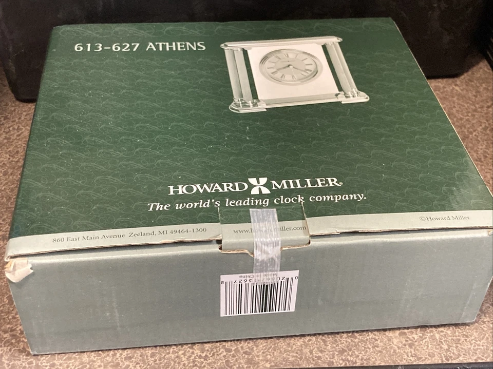 NUEVO Howard Miller 613-627 Athens Mantel Mantel Estante Reloj de Cuarzo - Latón Foto 2 de 4