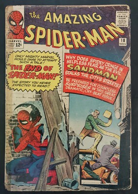 Amazing Spider-Man #18 Marvel Comic 1964 1st Ned Leeds App of F4 Sandman DITKO