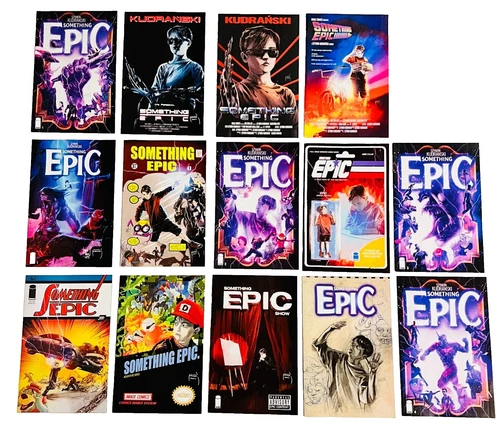 LOT OF 14 SOMETHING EPIC #1-4 COMPLETE RUN + HTF HOMAGE VARIANTS IMAGE 2023 NM