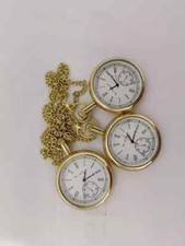 Lot of 3 Watch elgin vintage pocket Collectible Antique Brass Pocket Watch GIFT