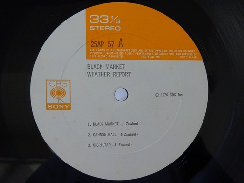 Weather Report Black Market CBS/Sony 25AP 57 Japan Vinyl LP - Bild 3 von 3
