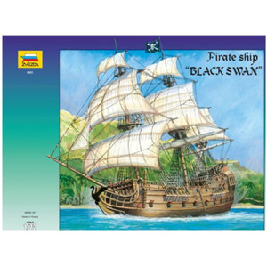 Zvezda Pirate Ship Black Swankit 1 72 Z9031