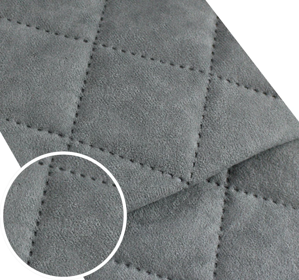 Microfaser Alcal Imitat Gesteppt Polsterstoff Möbelstoff Meterware Polsterstoff