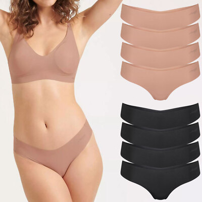 4 Damen Hipstrings von SLOGGI Zero Modal String ohne Abzeichnen unter Kleidung