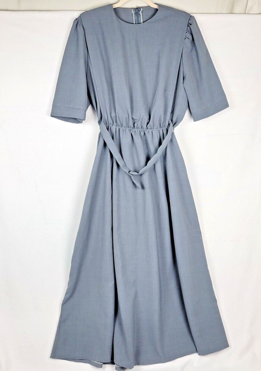 Amish Mennonite Cape Dress 37" Bust/Elastic Waist to 35"/ 52" Long Tall  Modest | eBay