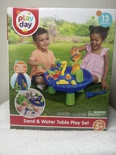 Play Day Sand  Water Table - 13pc Kids Outdoor Fun 
