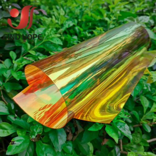 A4 Holographic Iridescent Laser Transparent PVC Fabric Vinyl Film Bow Bag Craft - Picture 24 of 29