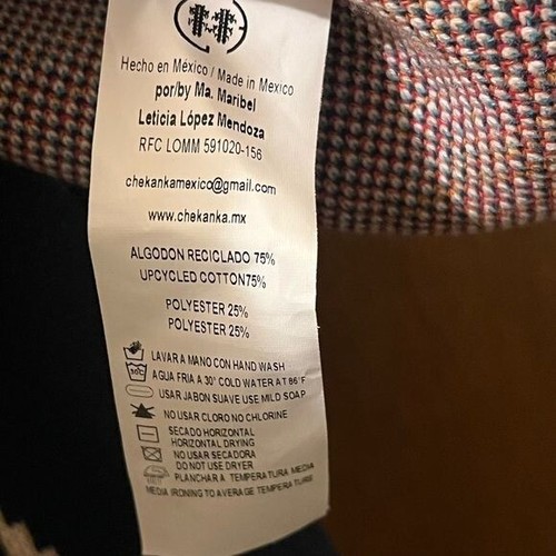 Chekanka San Fransen Tribal Poncho Kapuze Cape Mantel OS - Bild 5 von 6