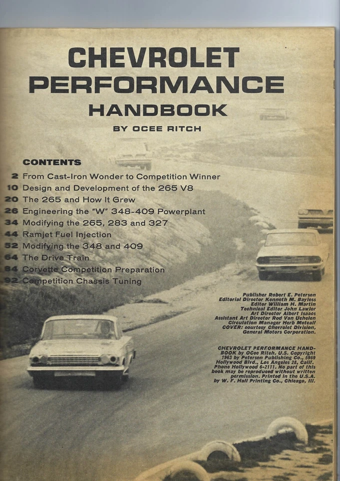 1963 Chevrolet Performance Hdbk. 96 pages. By Hot Rod Magazine. Covers 1955-63. - Image 2 of 2