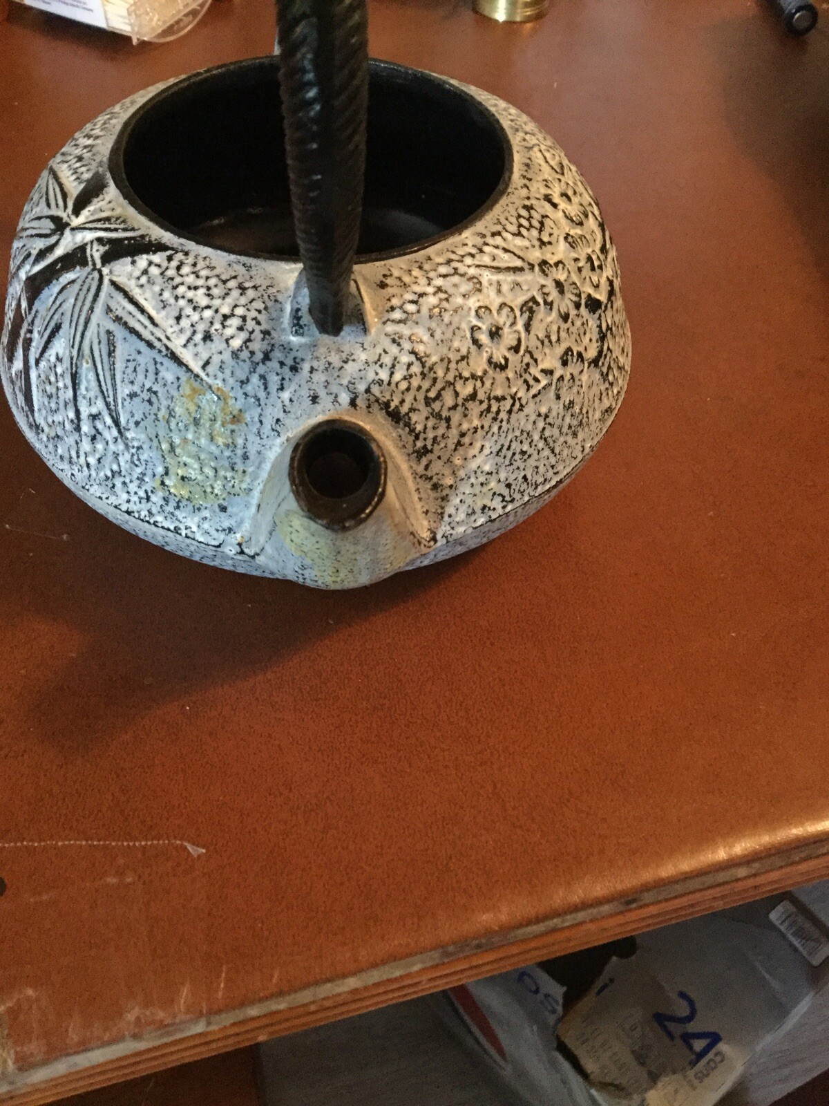 Japanese Tetsubin Cast Iron Teapot eBay
