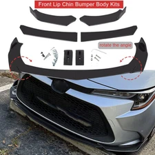 Glossy Black Front Bumper Lip /Splitter Spoiler For Toyota Corolla Camry