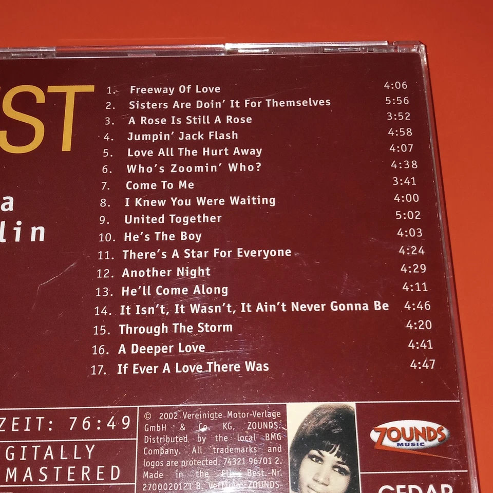 Zounds CD Aretha Franklin - BEST .... united together - - Bild 3 von 3