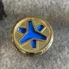 Vtg POWER RANGERS Lightspeed Rescue Blaster Buckle Badge 2 3/4" Accessory 1999